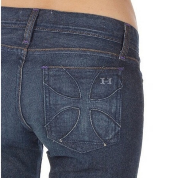 Habitual Sz 26 Jeans Slim Straight Leg Low Rise Dark Wash Y2K 90s - Picture 2 of 8